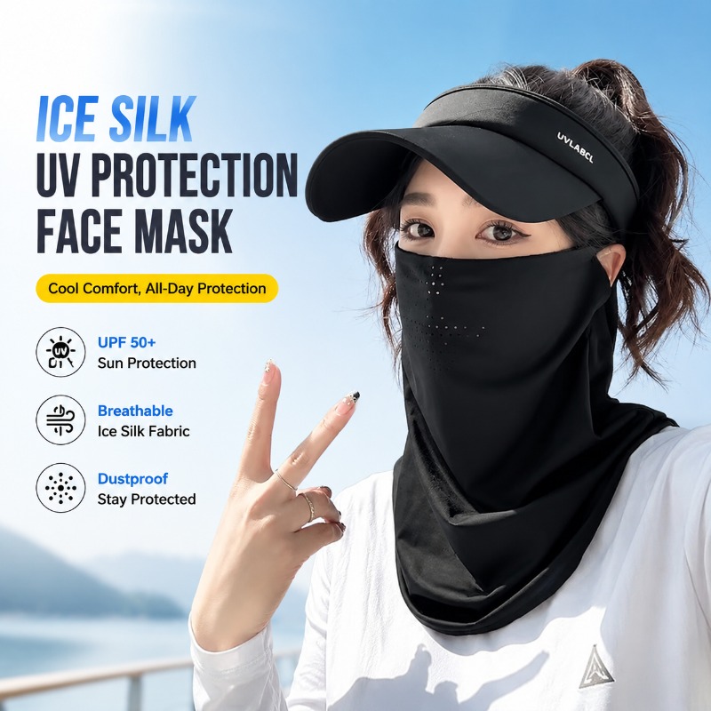 Sports Mask Breathable - Men's Women's Ice Silk UV Protection