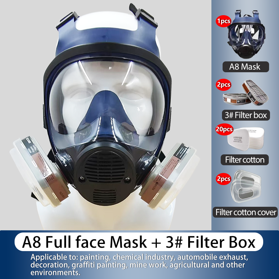 Dust Mask Construction - A8 gas mask with filter, full