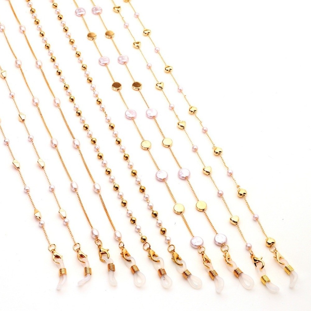 Mask Lanyard Adjustable - Fashion Accessory Anti-lost Sunglasses Chains Pearl