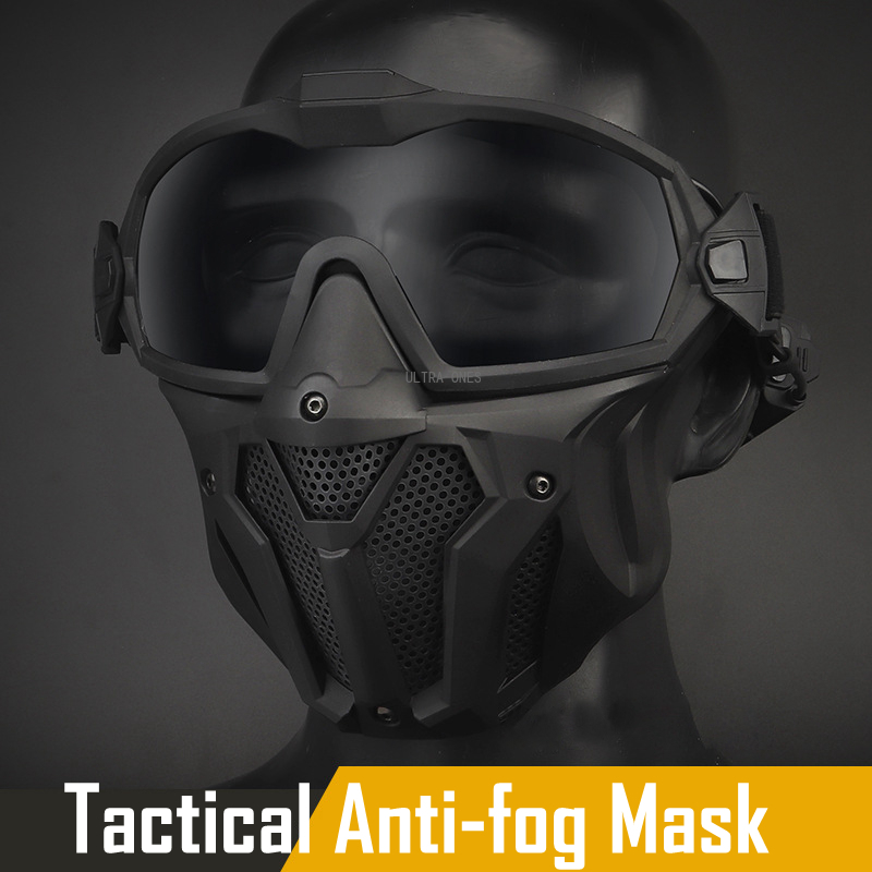 Anti Pollution Mask - Tactical Full Face Mask Anti-fog Fan