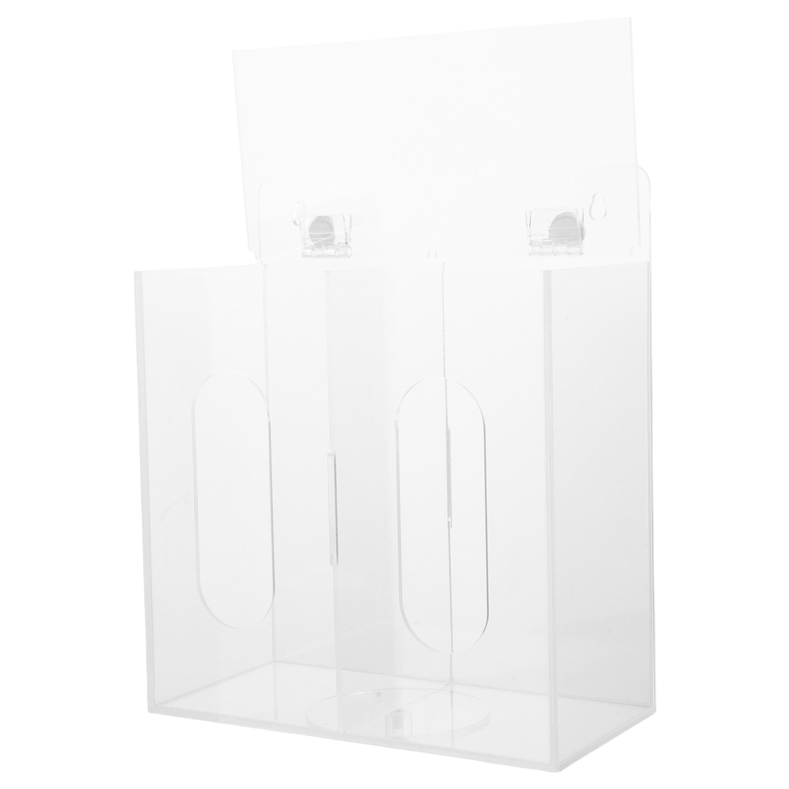 Face Mask Storage Box - Clear Acrylic Mask Storage Box Dual