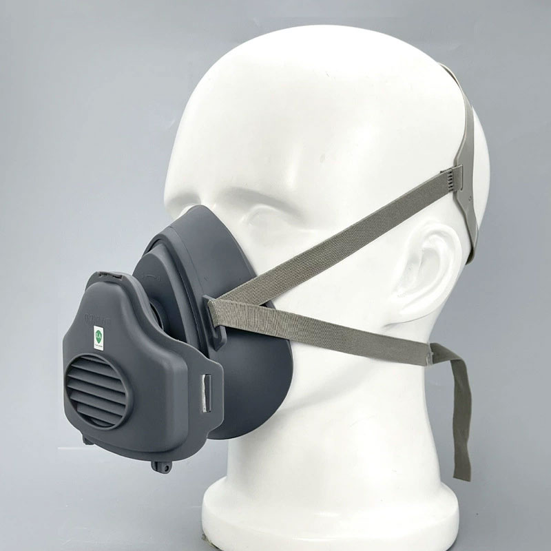 Respirator Half Face - Dust Respirator Work Safety Rubber Mask