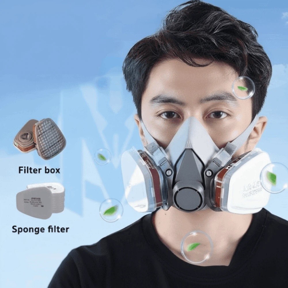 Respirator Half Face - Reusable ‌Half-face Professional Respirator Protective Half
