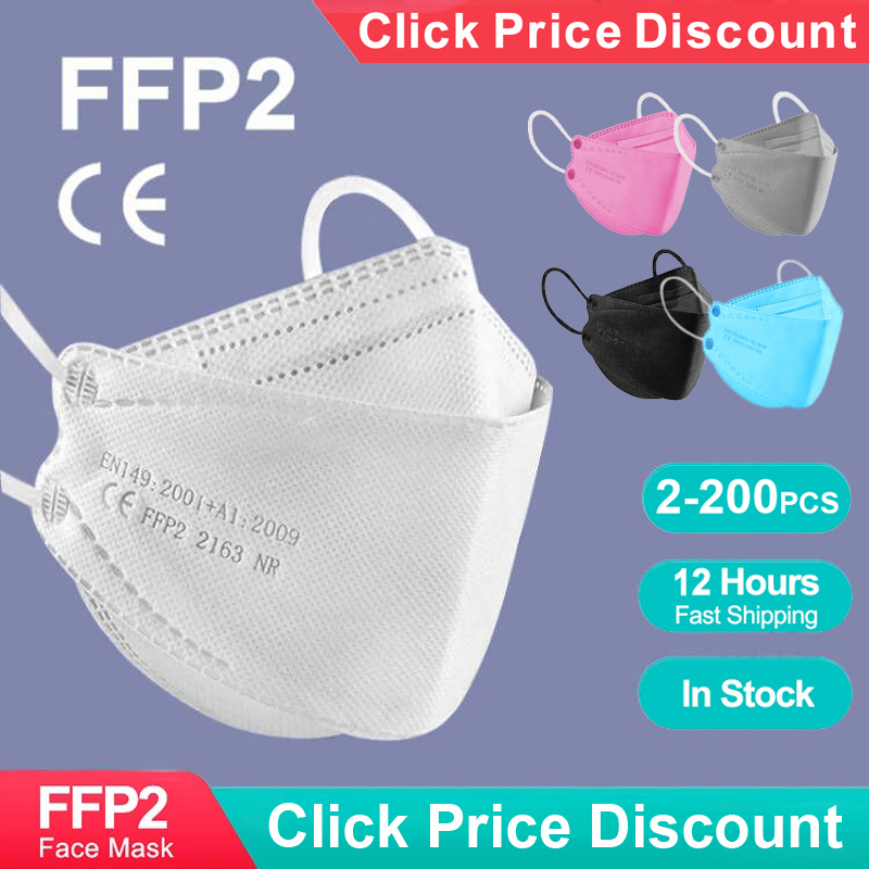 Anti Pollution Mask - Adult Fish Shape Certified KN95 FFP2