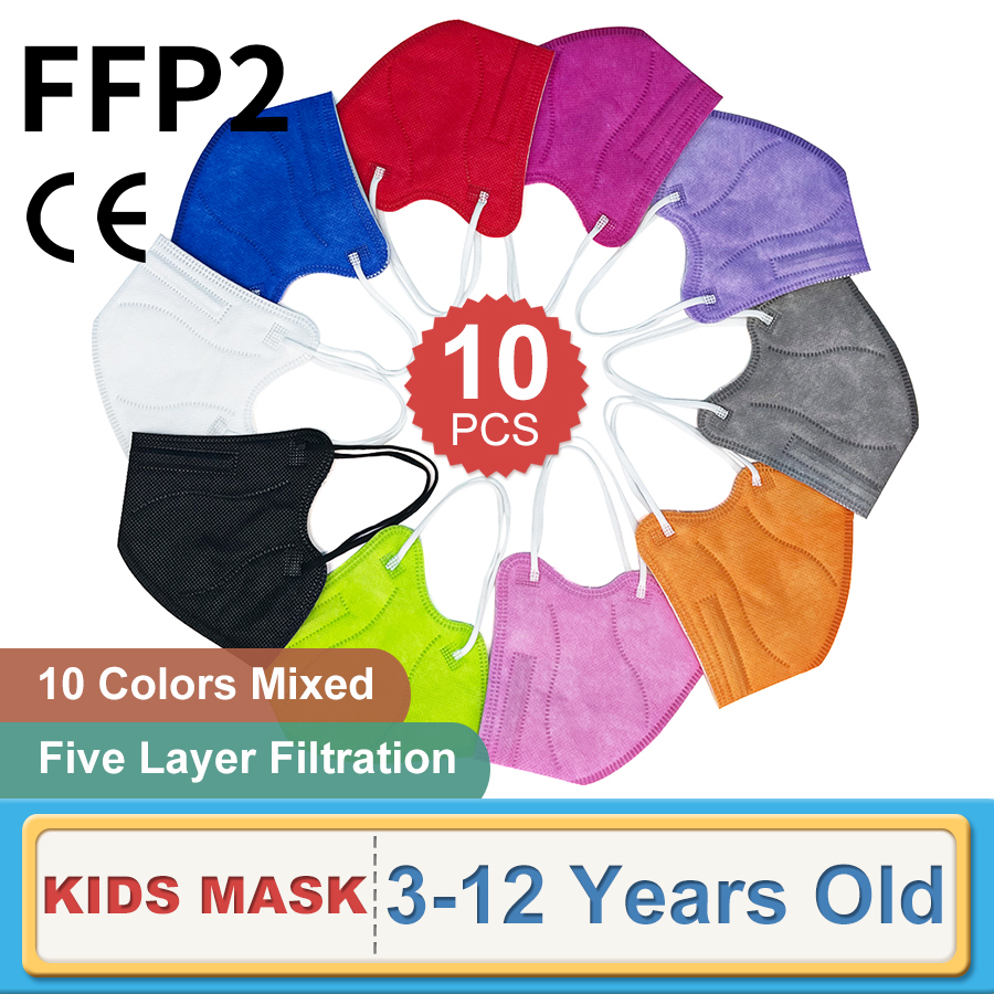 Kn95 Respirator Mask - 10PCS Children FFP2 Face Mask KN95