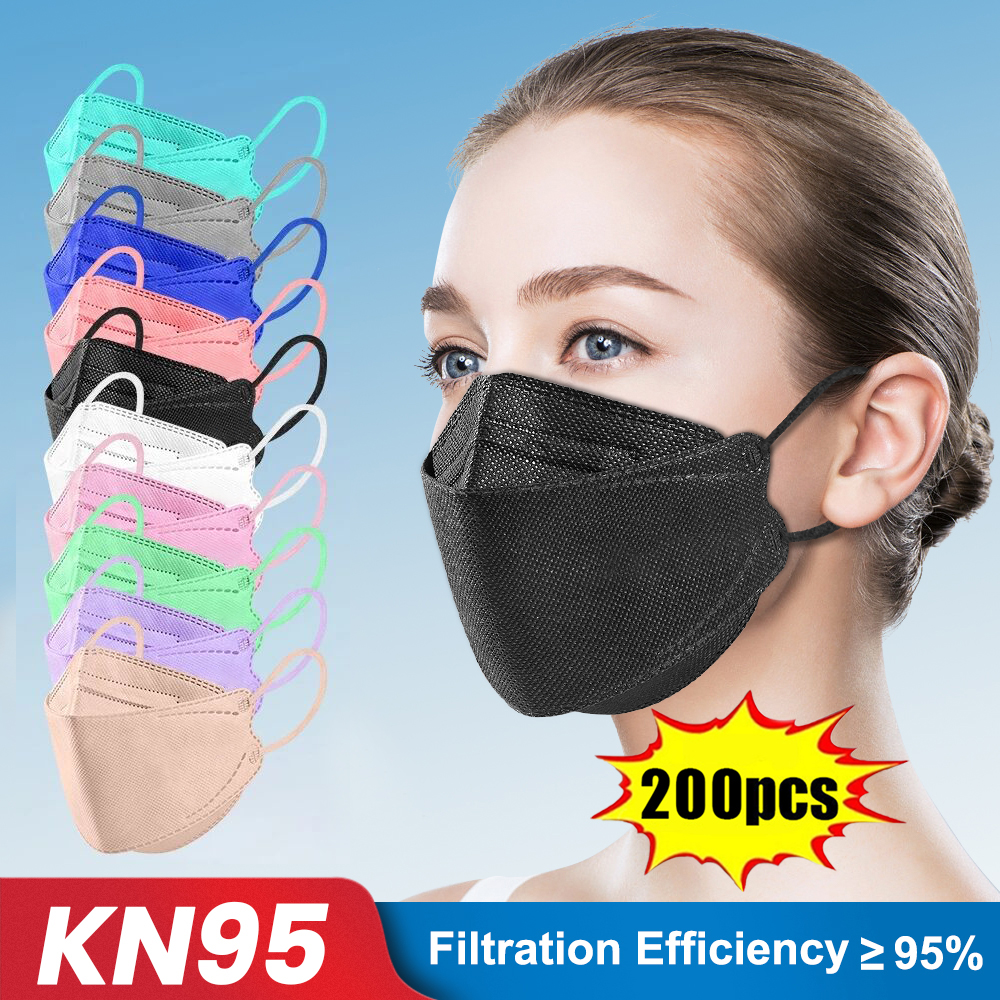 Anti Pollution Mask - 10-200pcs ffp2 mascarillas CE KN95 Masks
