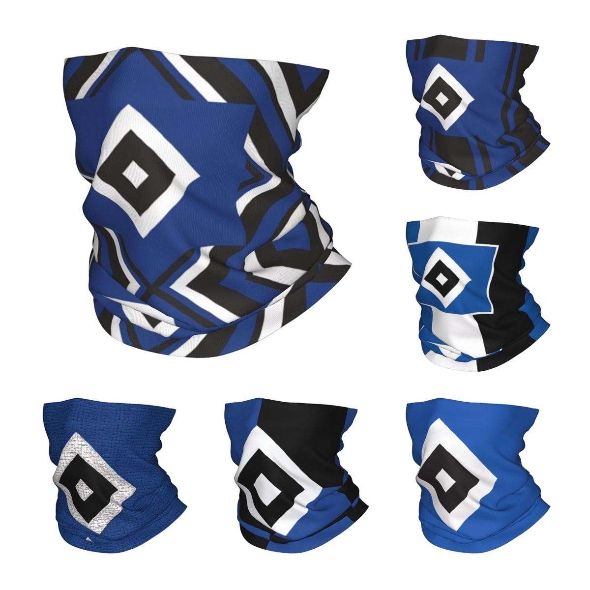 Neck Gaiter Face Cover - Blue Diamond HSV Soccer Bandana Neck