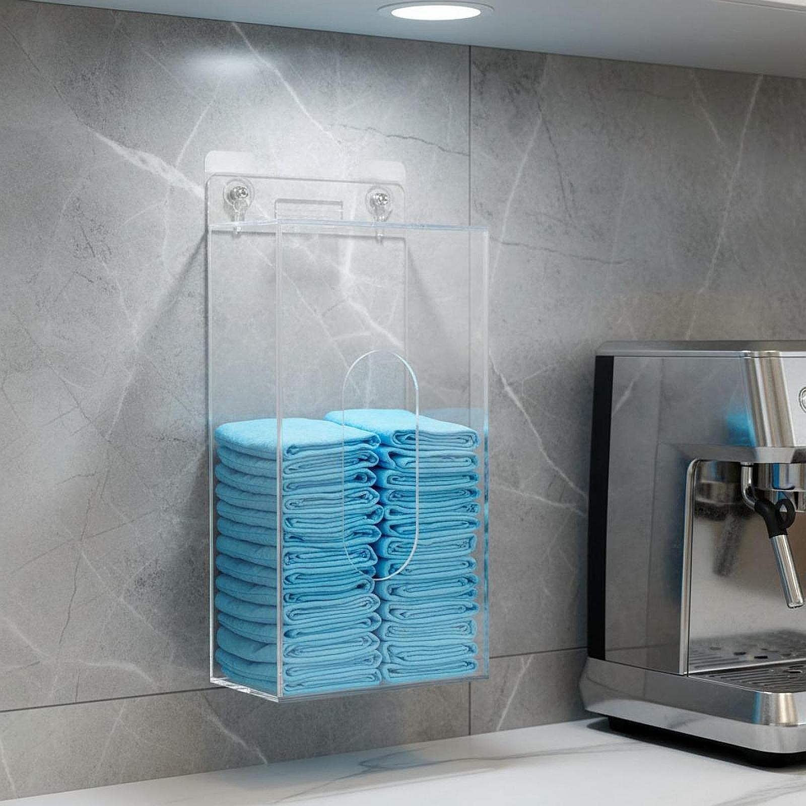 Face Mask Storage Box - Space Saving Acrylic Glove Box Holder