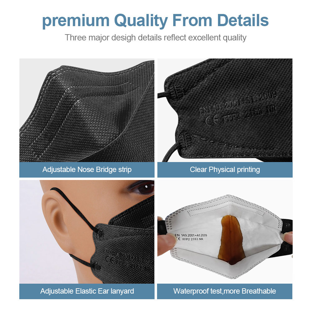 Adult Fish Shape Certified KN9 - đánh giá và giá Disposable Surgical Mask