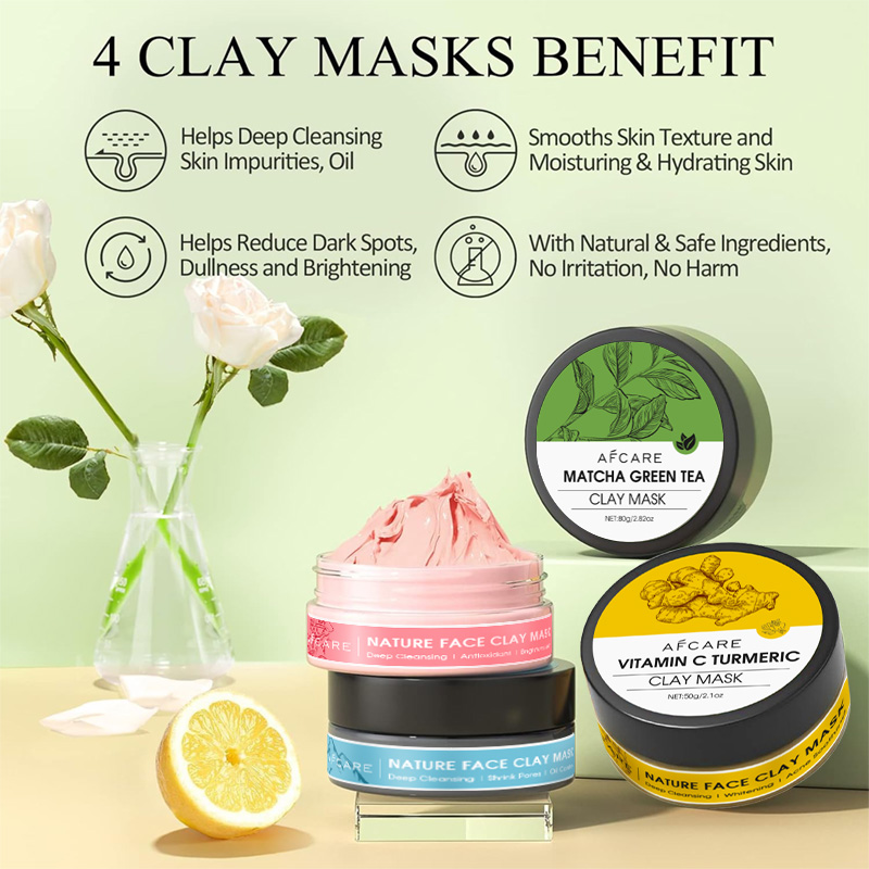 4 Pcs Clay Facial Mask Set Tur - đánh giá và giá Dust Mask Construction