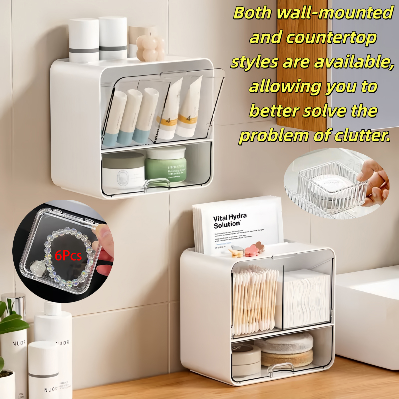 8-Piece Set, One Wall-Mounted  - đánh giá và giá Face Mask Storage Box