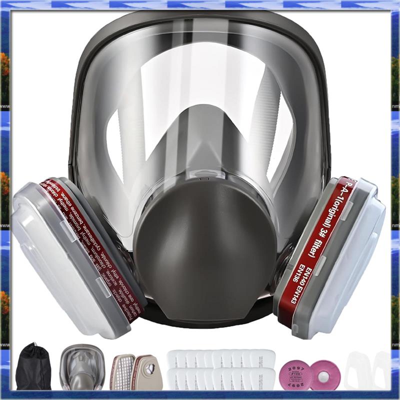 LJL Reusable Full Face Respira - đánh giá và giá Dust Mask Construction
