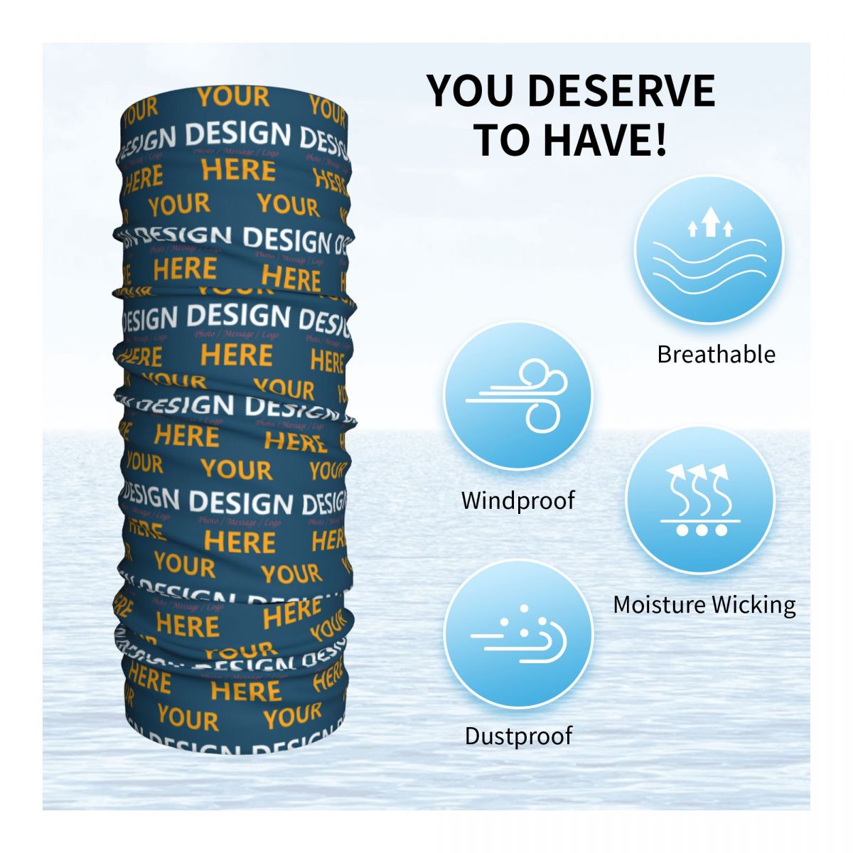 Custom Your Design Here Bandan - đánh giá và giá Neck Gaiter Face Cover