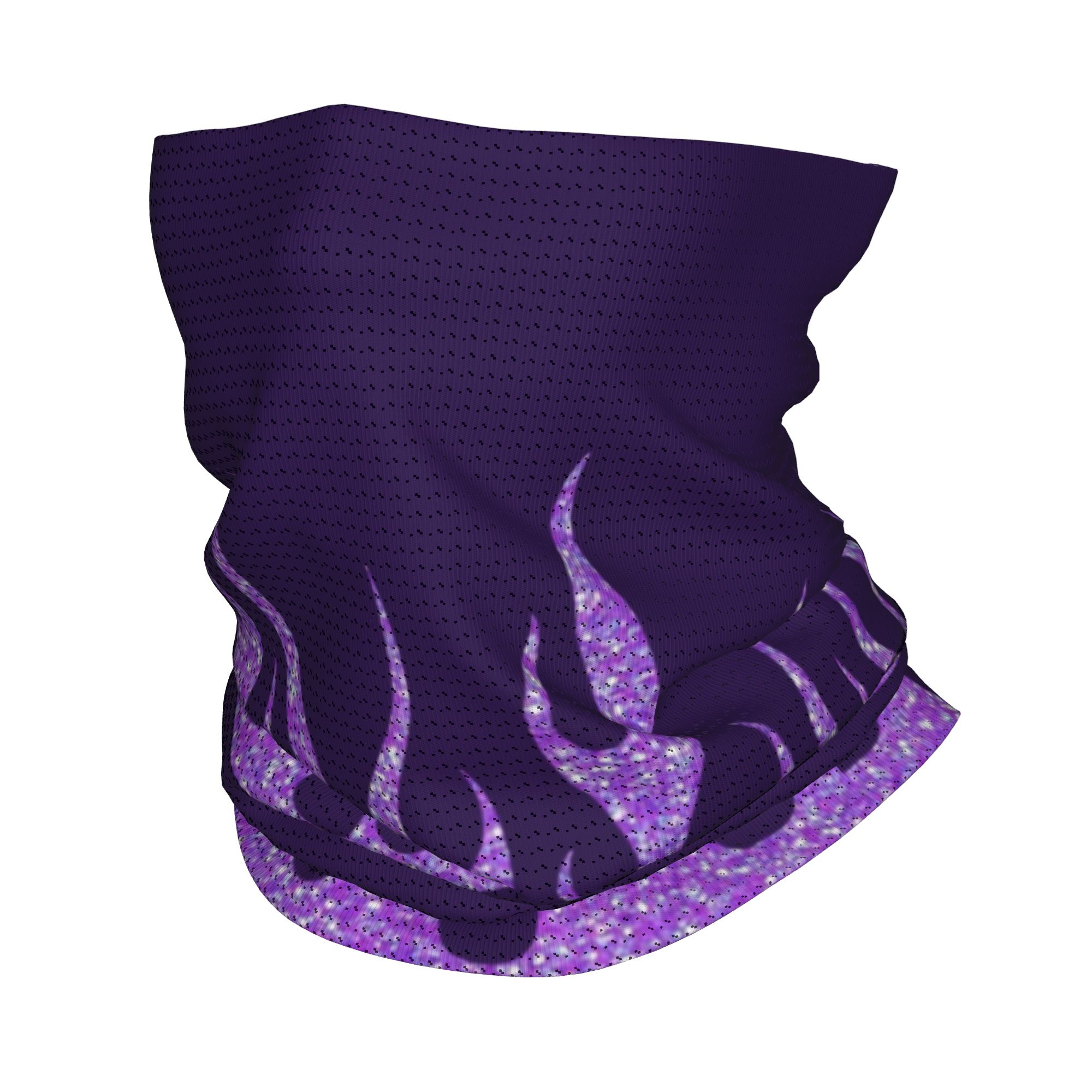 Custom Purple Glitter Flames B - đánh giá và giá Neck Gaiter Face Cover