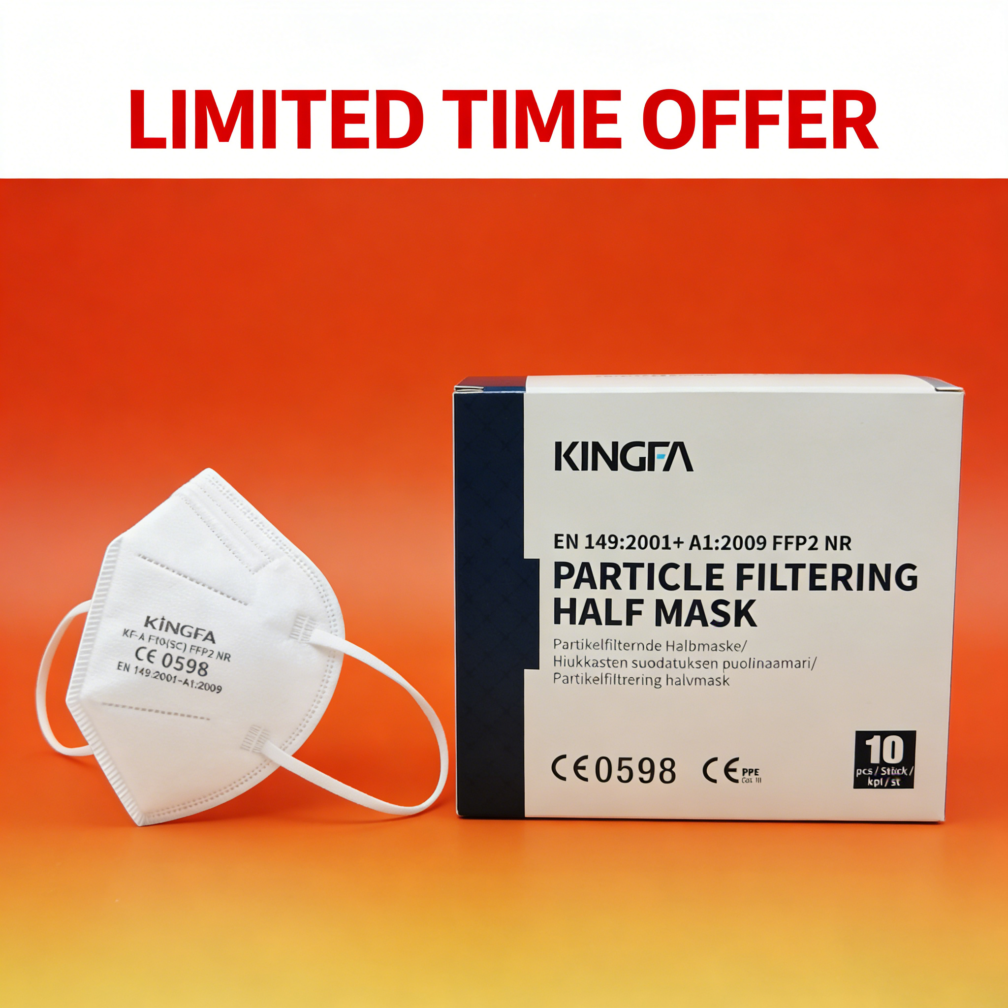 10-100Pcs 5Layer FFP2 Face Mas - đánh giá và giá Disposable Surgical Mask
