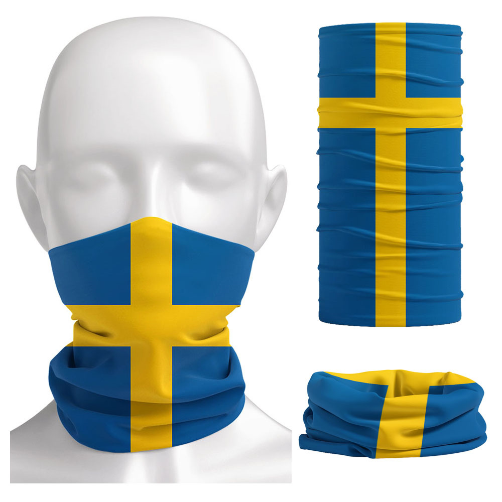 Sweden Flag Printed Bandana He - đánh giá và giá Neck Gaiter Face Cover