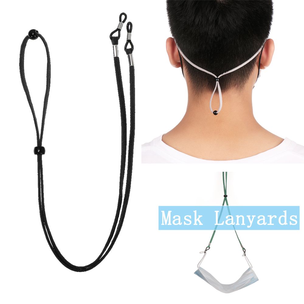 Adjustable Non-slip Leather Fa - đánh giá và giá Mask Lanyard Adjustable