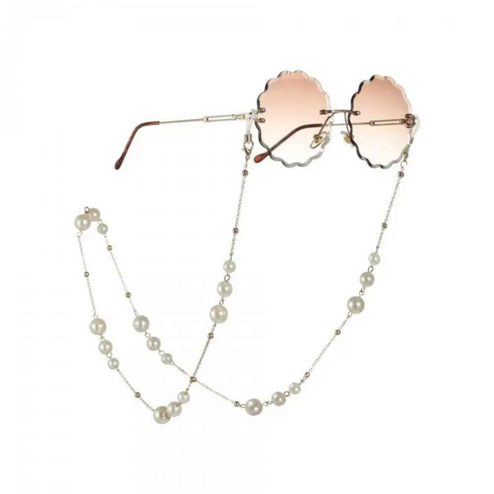 Trendy Pearl Beaded Sunglass C - đánh giá và giá Mask Lanyard Adjustable