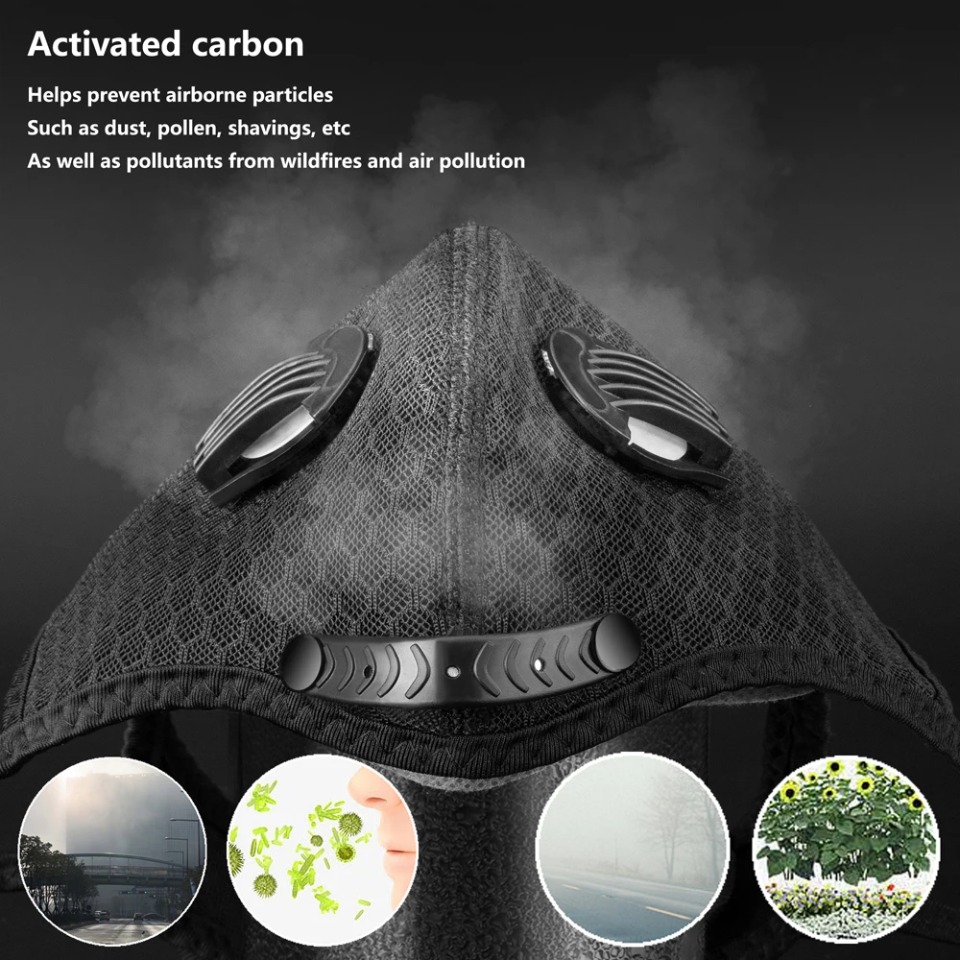 1PCS Cycling Mask With Activat - đánh giá và giá Anti Pollution Mask