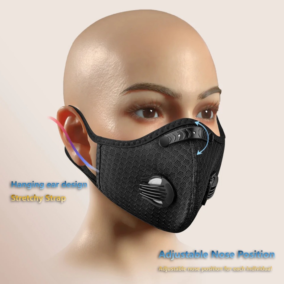 1PCS Cycling Mask With Activat - đánh giá và giá Anti Pollution Mask