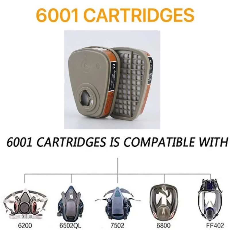 Activated Carbon 6001 Cartridg - đánh giá và giá Dust Mask Construction