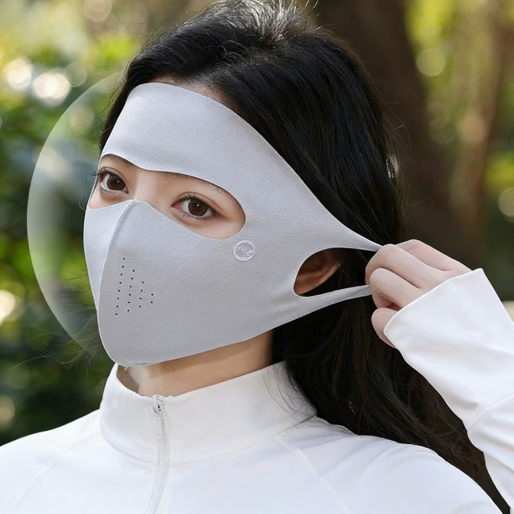 Ice Silk UV Protection Face Co - đánh giá và giá Sports Mask Breathable