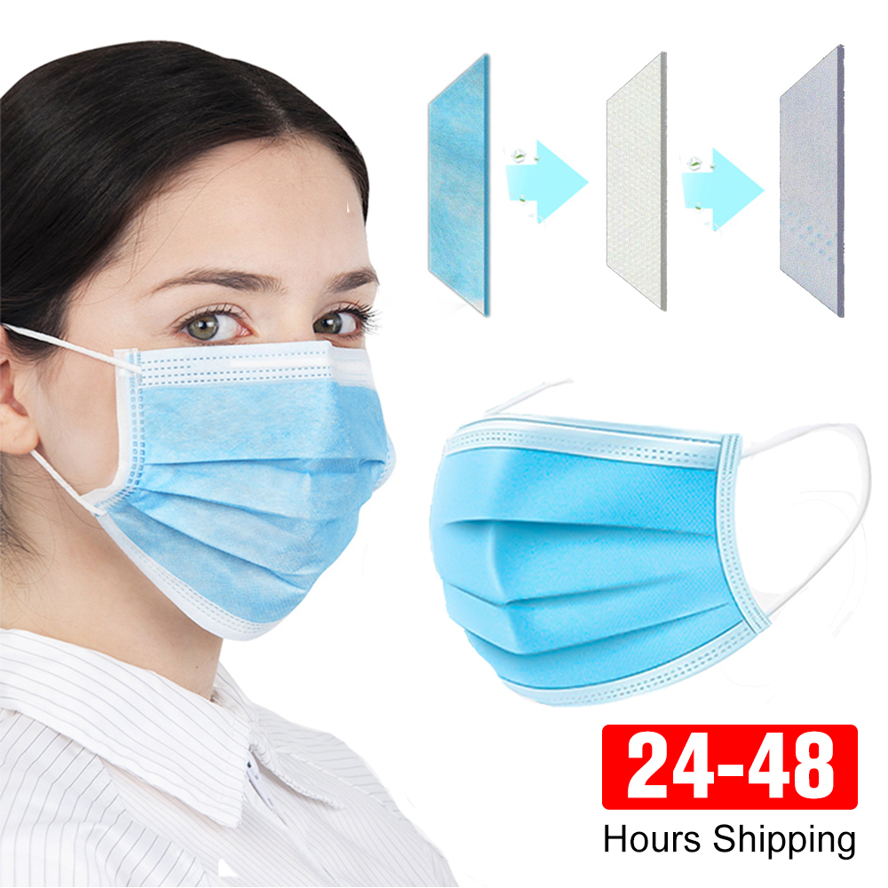 Masks 3-layer Mask Face Masks  - đánh giá và giá Black Face Mask Pack