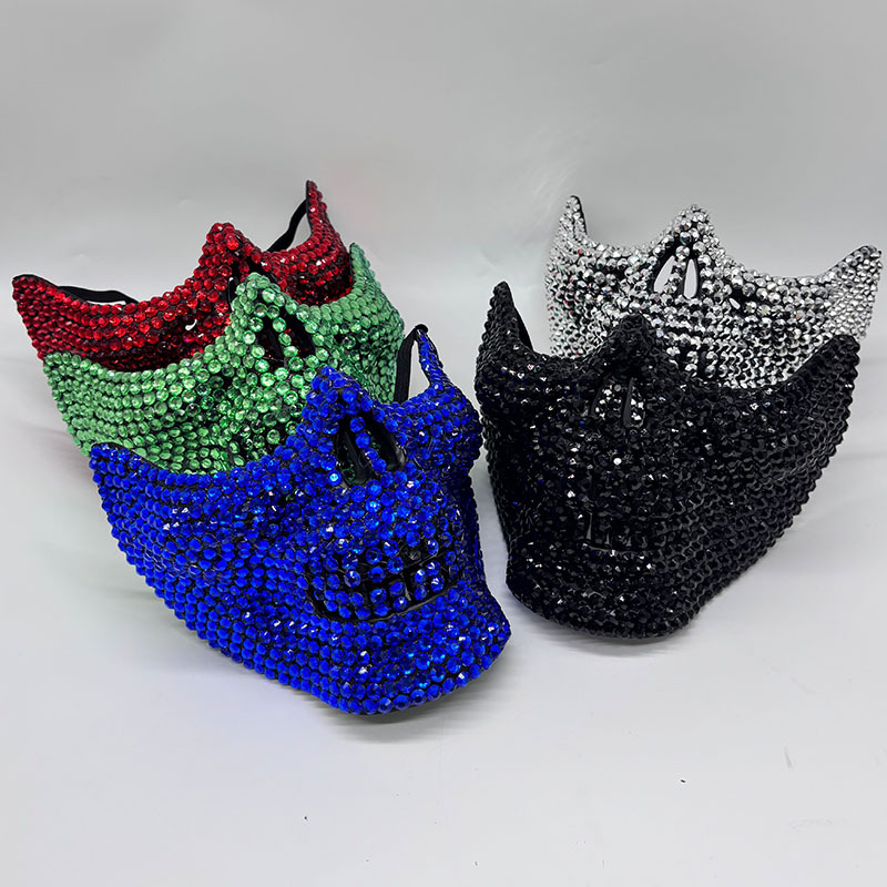 Rhinestone Half Skull Mask for - đánh giá và giá Respirator Half Face