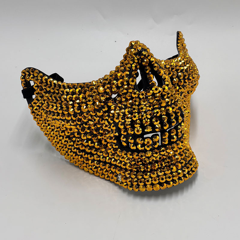 Rhinestone Half Skull Mask for - đánh giá và giá Respirator Half Face