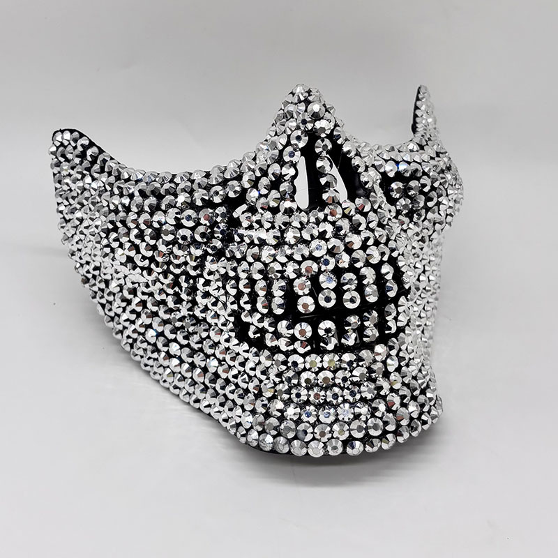Rhinestone Half Skull Mask for - đánh giá và giá Respirator Half Face