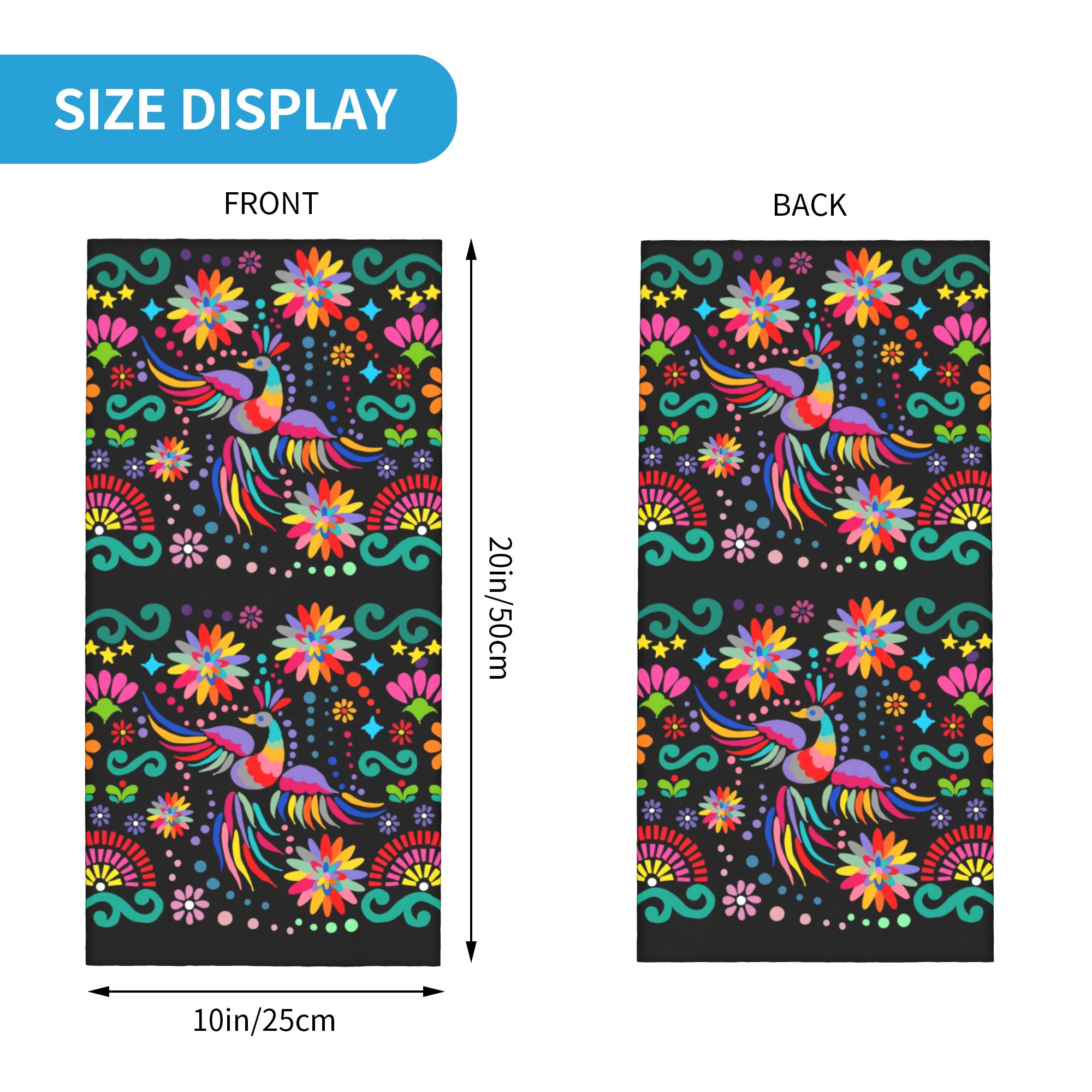 Custom Mexican Floral Flower T - đánh giá và giá Neck Gaiter Face Cover