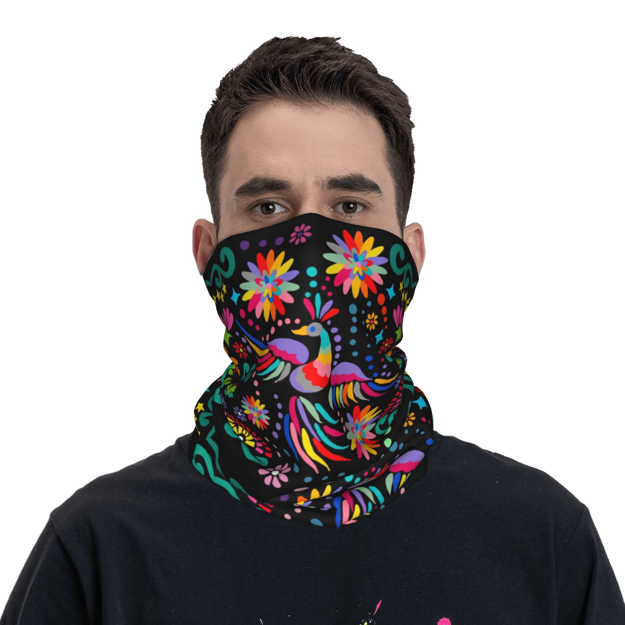 Custom Mexican Floral Flower T - đánh giá và giá Neck Gaiter Face Cover