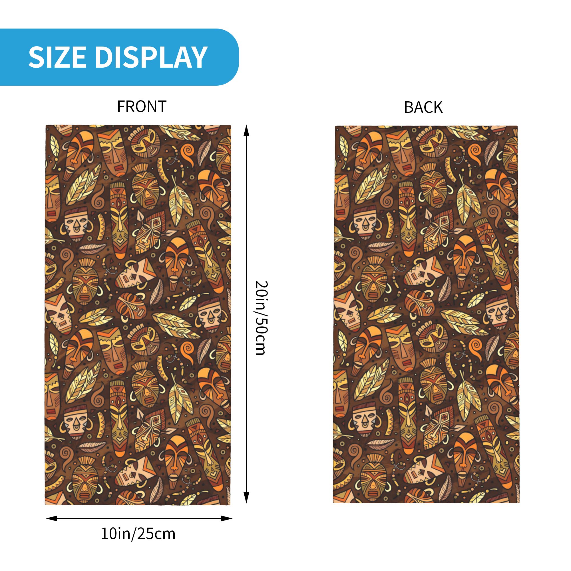Custom Tribal Mask Pattern Ban - đánh giá và giá Neck Gaiter Face Cover