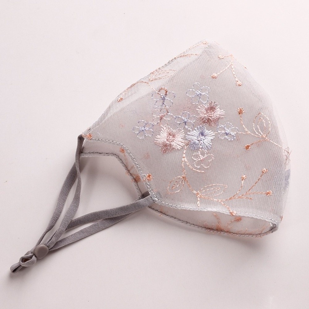 Classical Embroider Flower Vei - đánh giá và giá Cloth Face Mask Washable