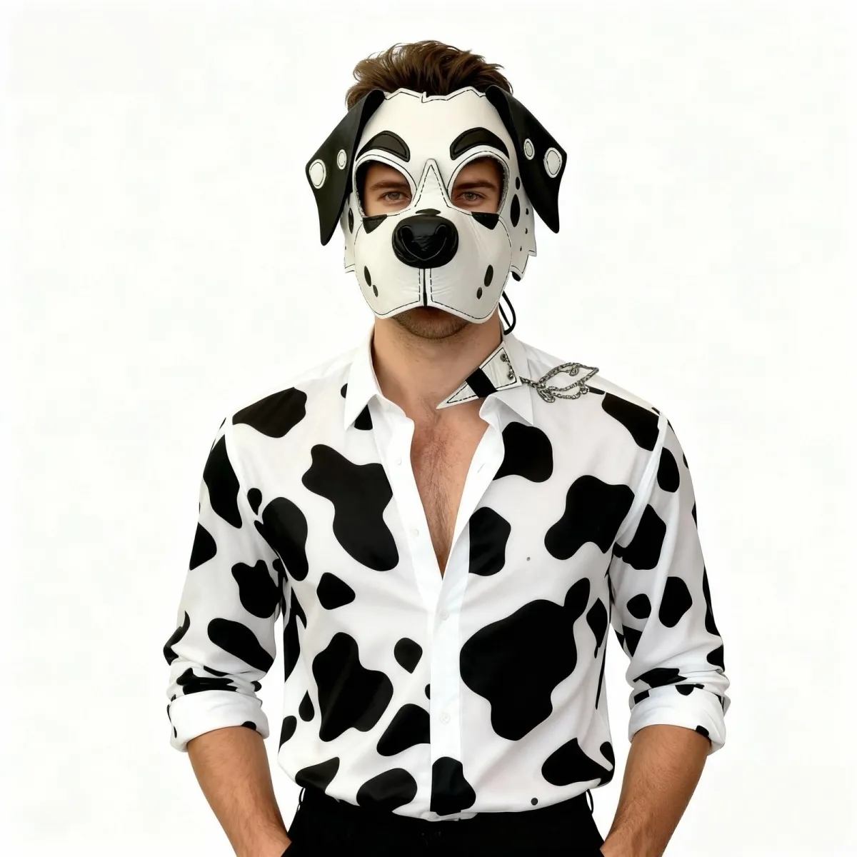 Leather Dalmatian Dog Half Fac - đánh giá và giá Respirator Half Face