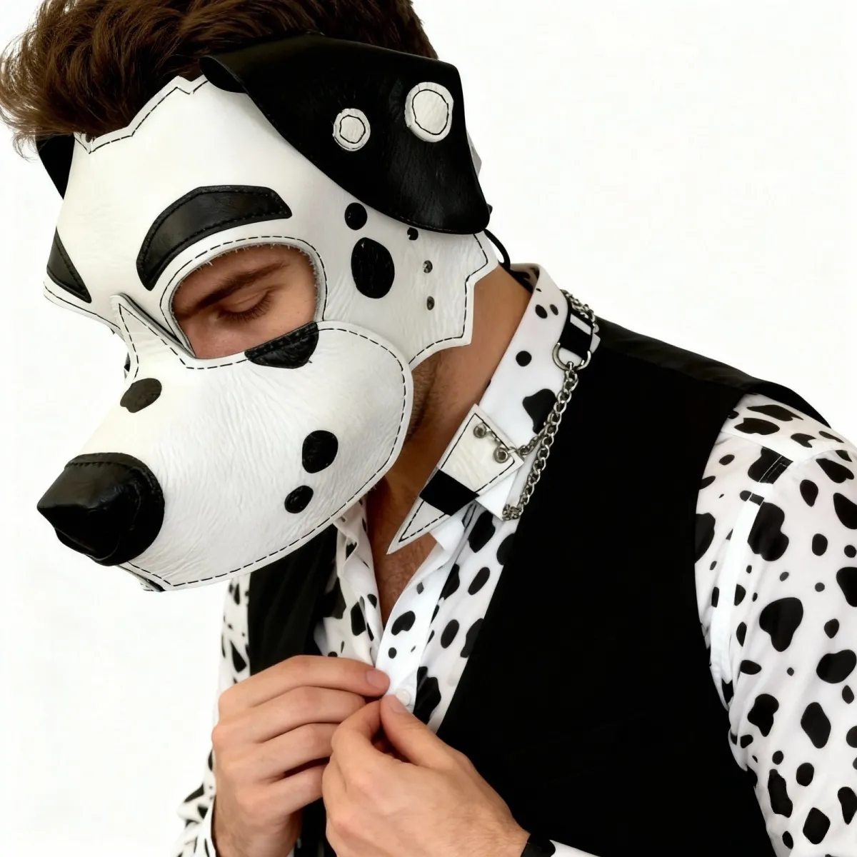 Leather Dalmatian Dog Half Fac - đánh giá và giá Respirator Half Face