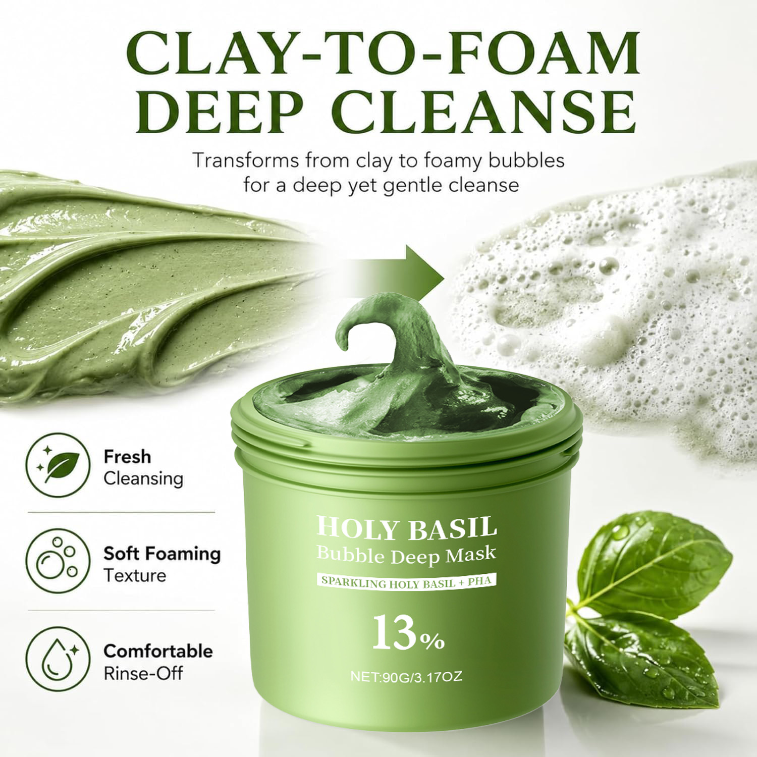 Holy Basil Bubble Deep Mask Cl - đánh giá và giá Dust Mask Construction