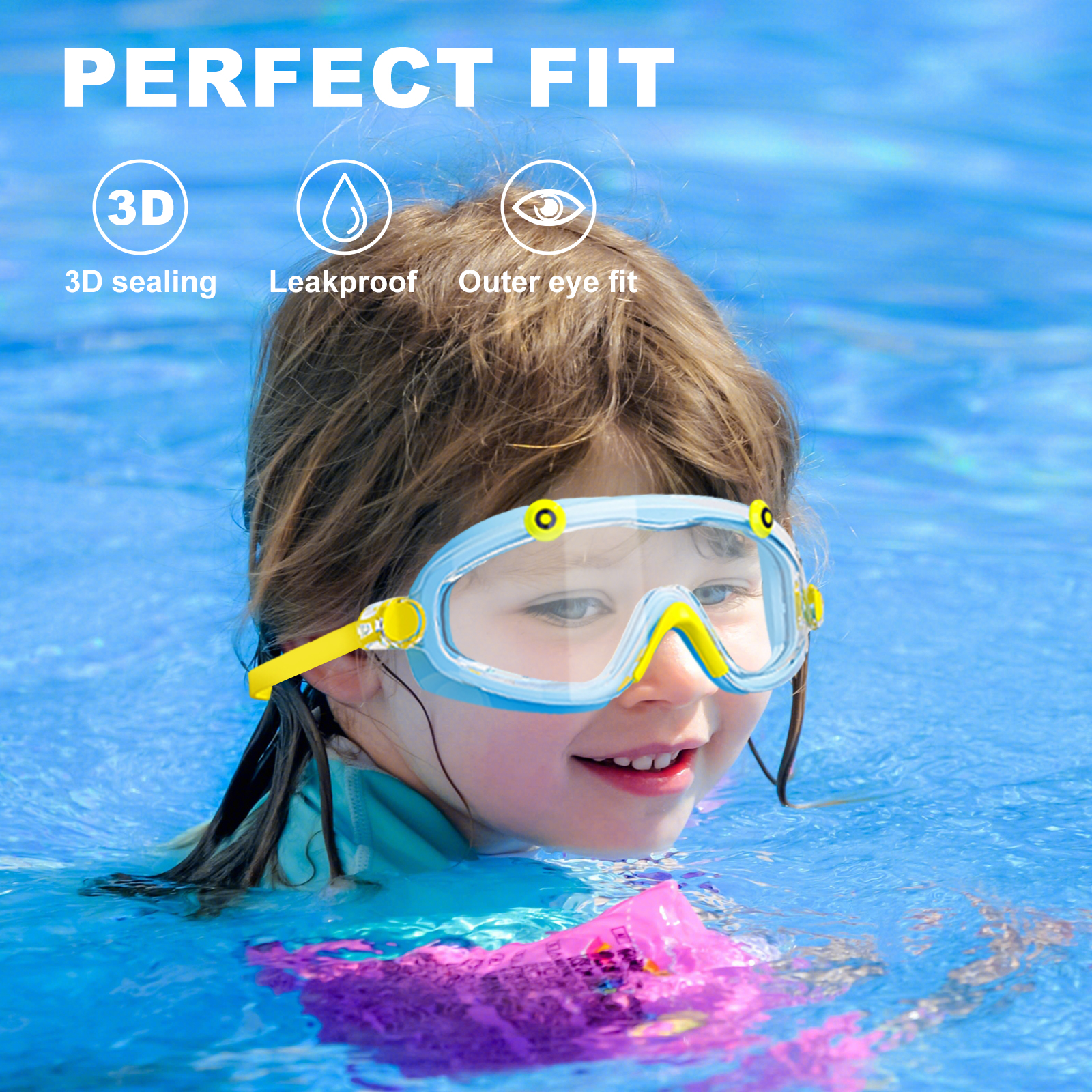 Kids Swim Goggles Boys Girls A - đánh giá và giá Silicone Mask Bracket