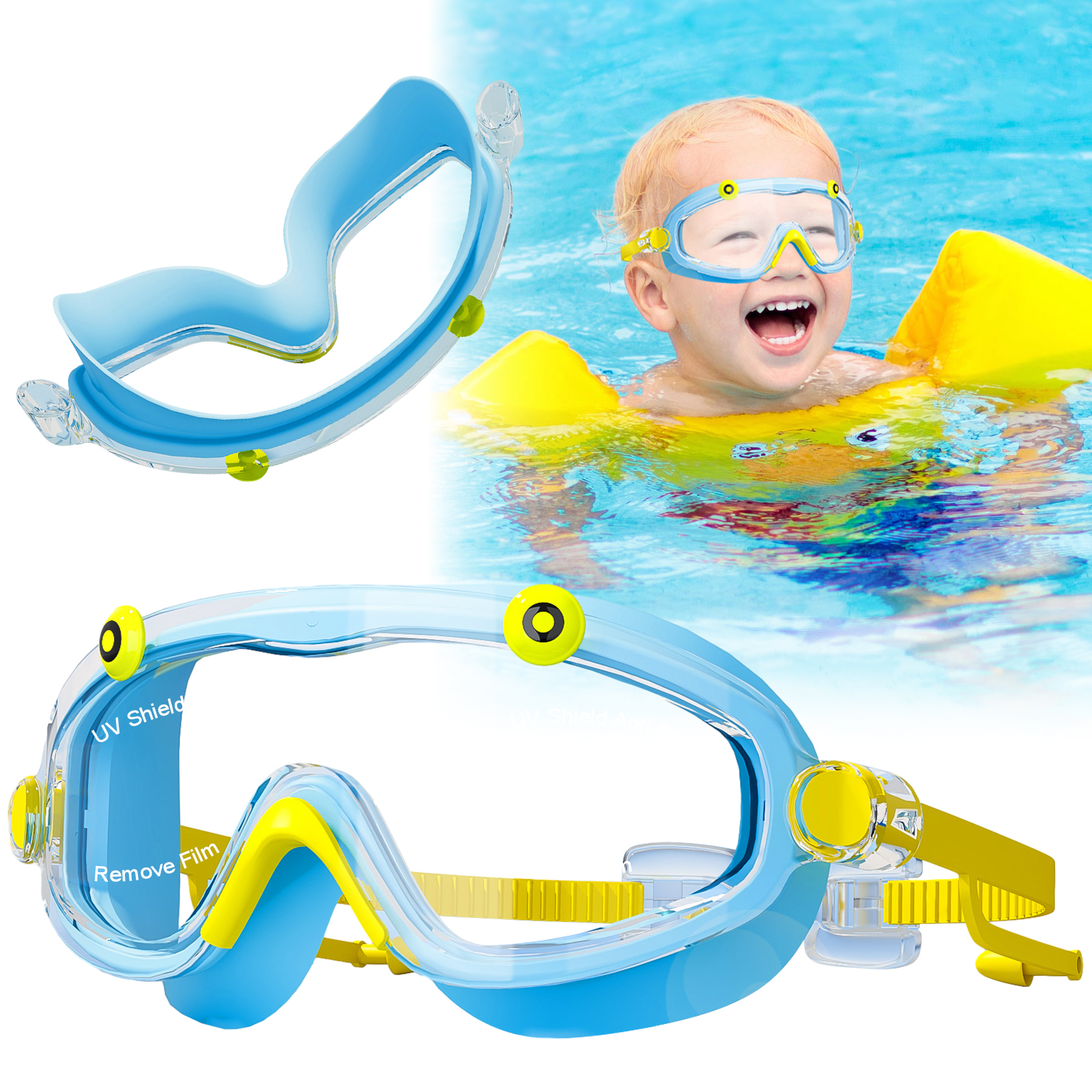 Kids Swim Goggles Boys Girls A - đánh giá và giá Silicone Mask Bracket