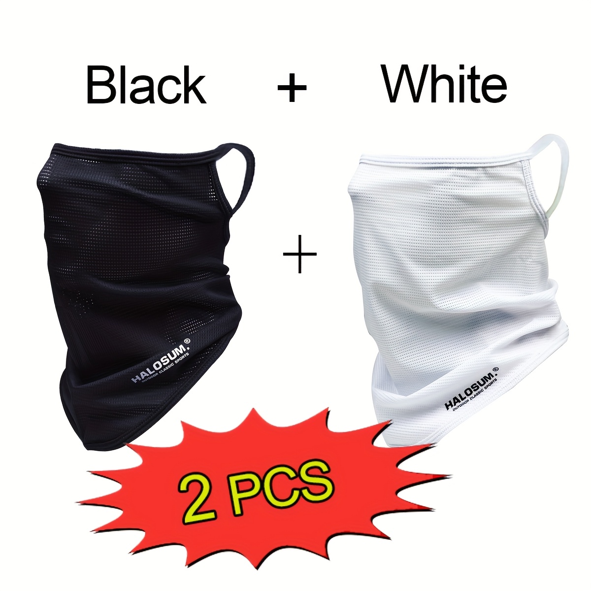 1/2Pcs Ice Silk Face Mask Brea - đánh giá và giá Sports Mask Breathable