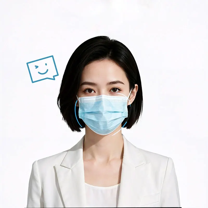 50pcs/100pcs/150pcs Premium Co - đánh giá và giá Disposable Mask Blue