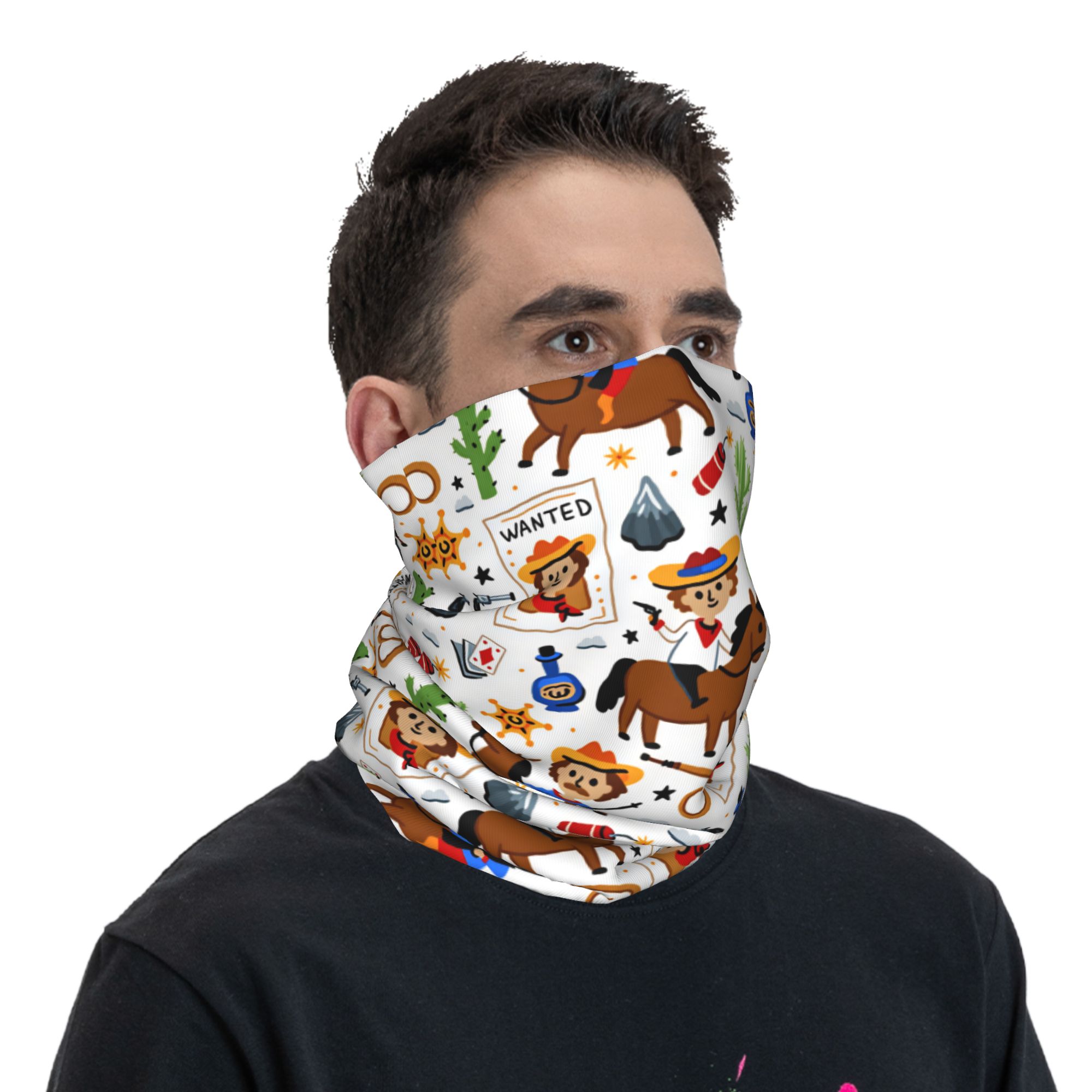 Cartoon Kids Western Cowboy Ba - đánh giá và giá Kids Face Mask