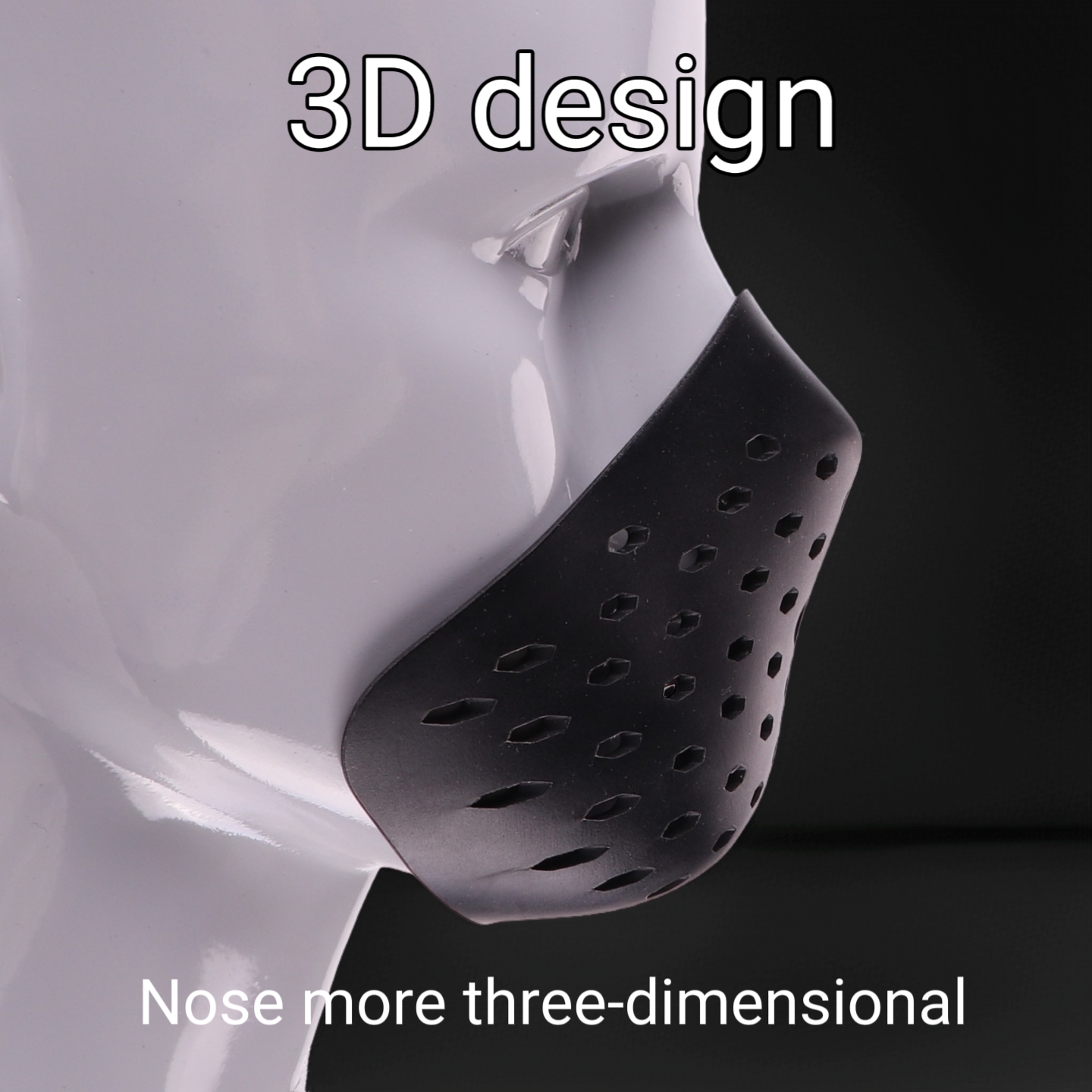 3D Halfface Bracket Silicone M - đánh giá và giá Silicone Mask Bracket