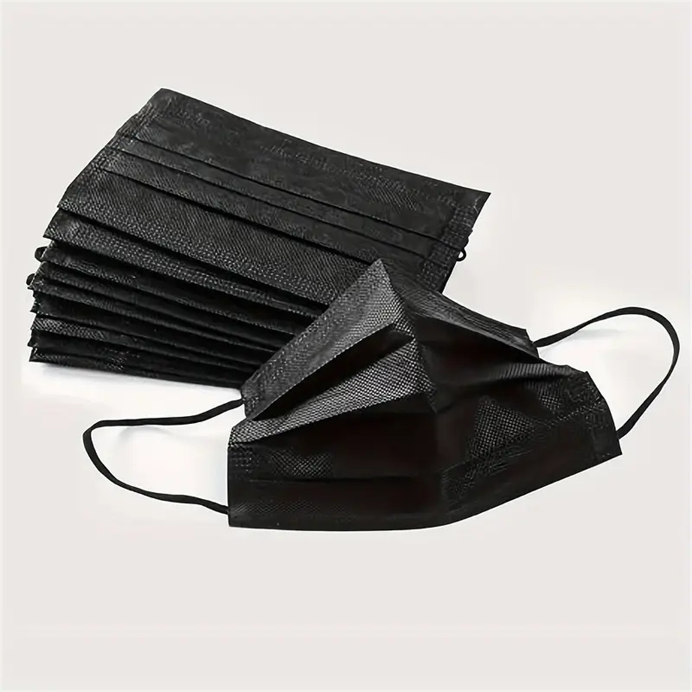 50-200pcs Black Disposable Fac - đánh giá và giá Black Face Mask Pack