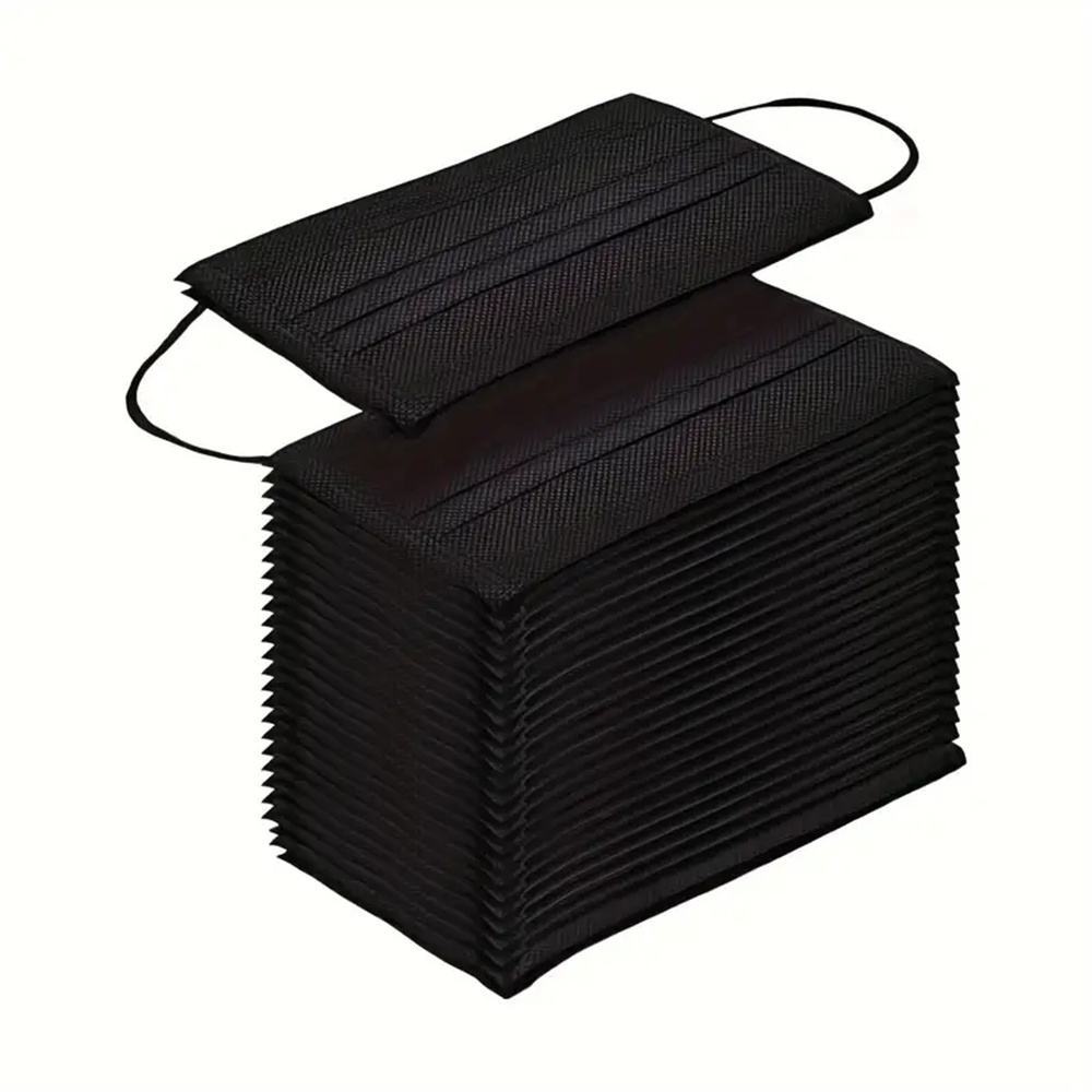 50-200pcs Black Disposable Fac - đánh giá và giá Black Face Mask Pack