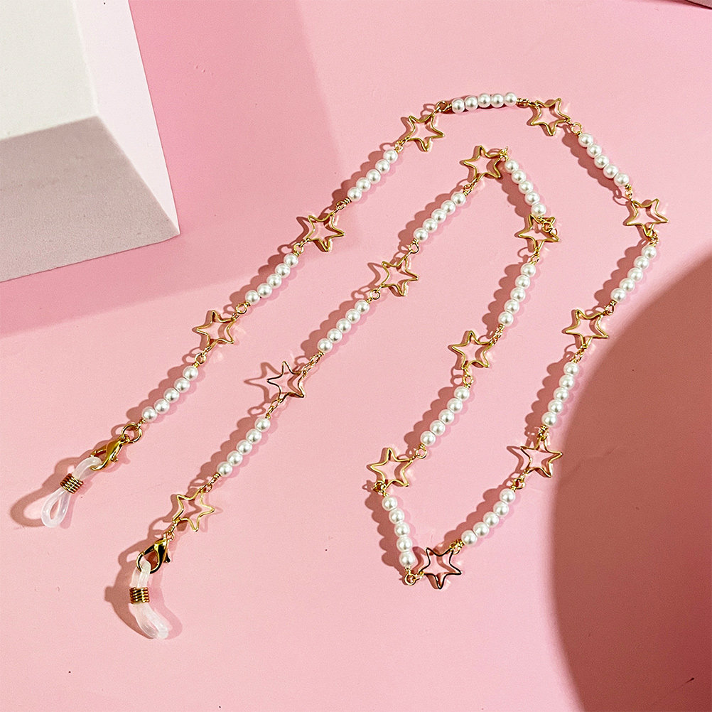 Eyeglass Glasses Chain Pearls  - đánh giá và giá Mask Chain Holder