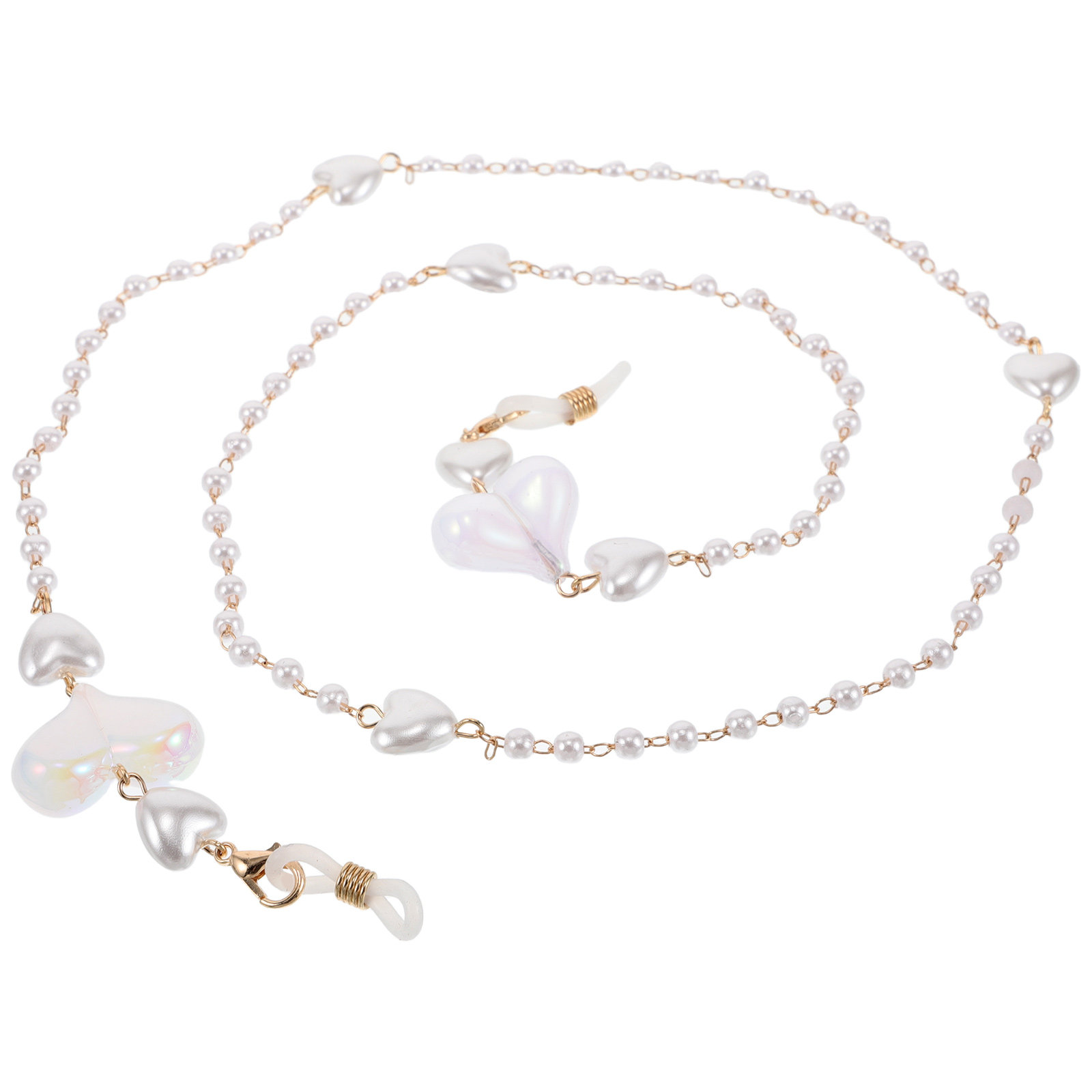 Trendy Heart-Shaped Mask Chain - đánh giá và giá Mask Lanyard Adjustable