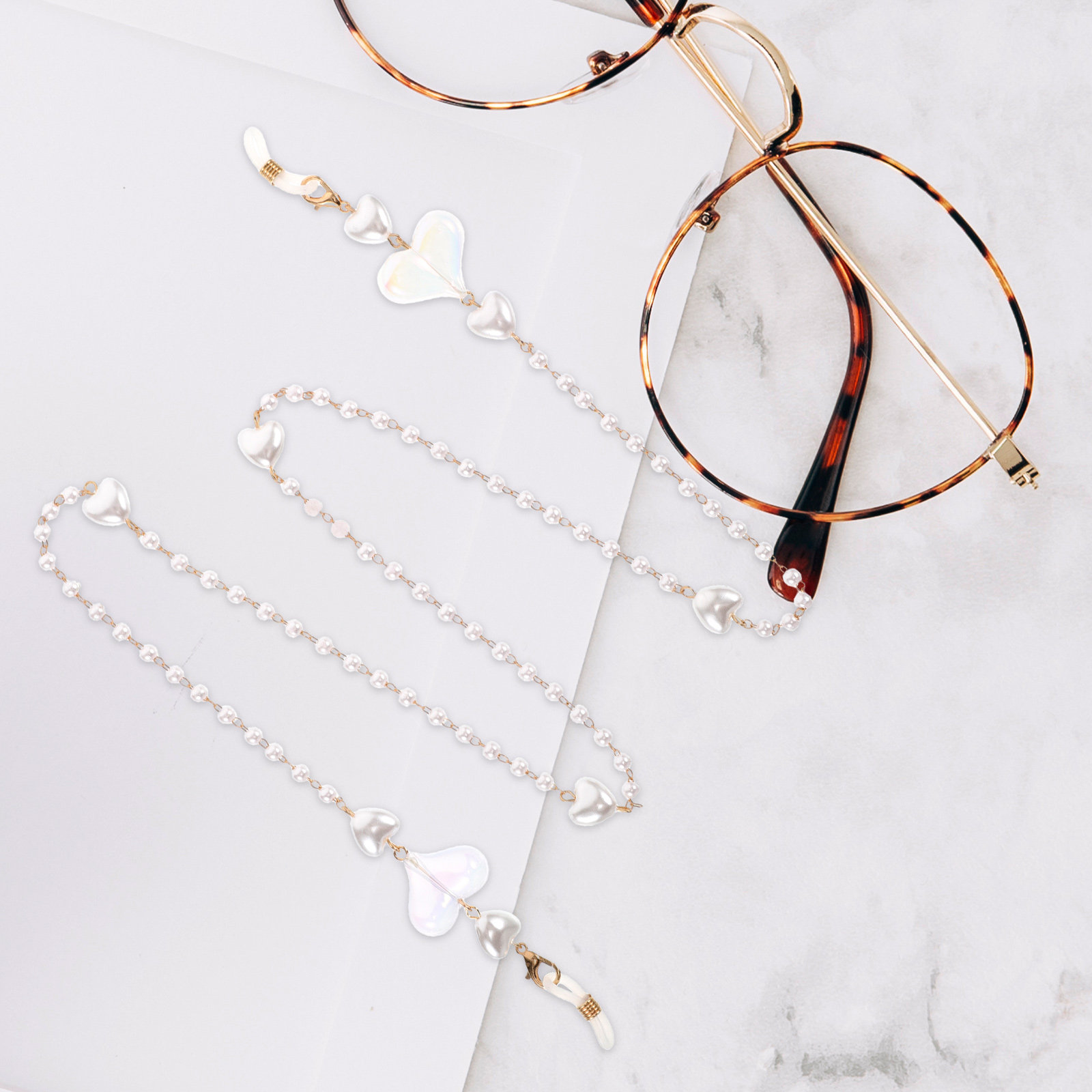 Trendy Heart-Shaped Mask Chain - đánh giá và giá Mask Lanyard Adjustable