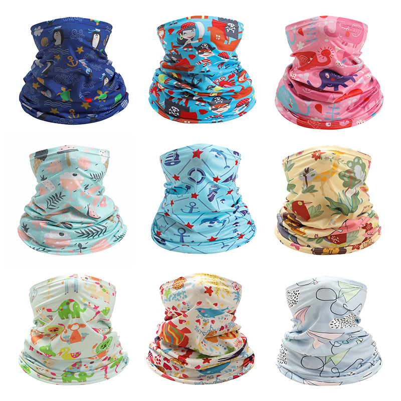 Kids Neck Cover Cute Ice Silk  - đánh giá và giá Kids Face Mask