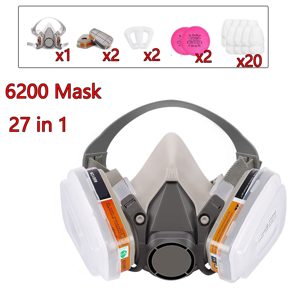 Gas Mask 6200 Set Vehicle Pain - đánh giá và giá Face Mask Storage Box